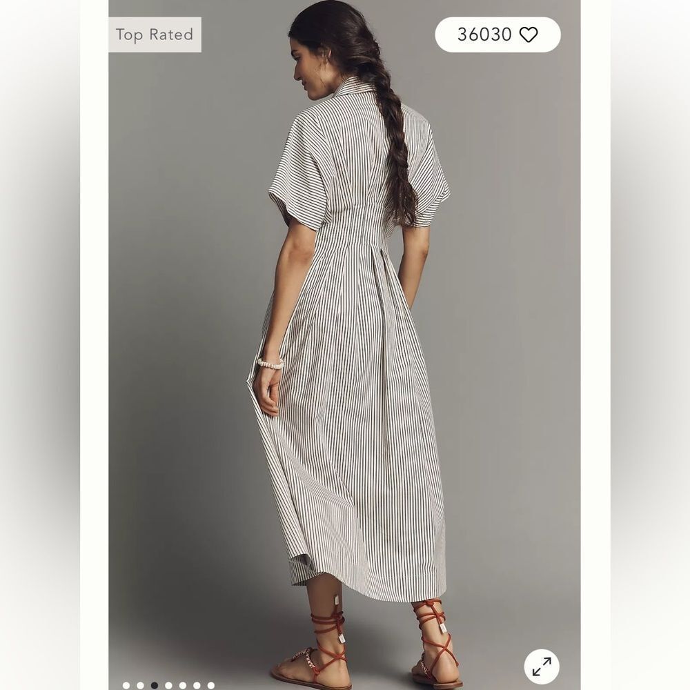Anthropologie The Tobie Shirt Dress by Exquise - Picture 3 of 7